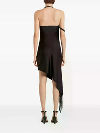 PRIX MARQUE : 390 / ROBE EN SATIN ASYMÉTRIQUE