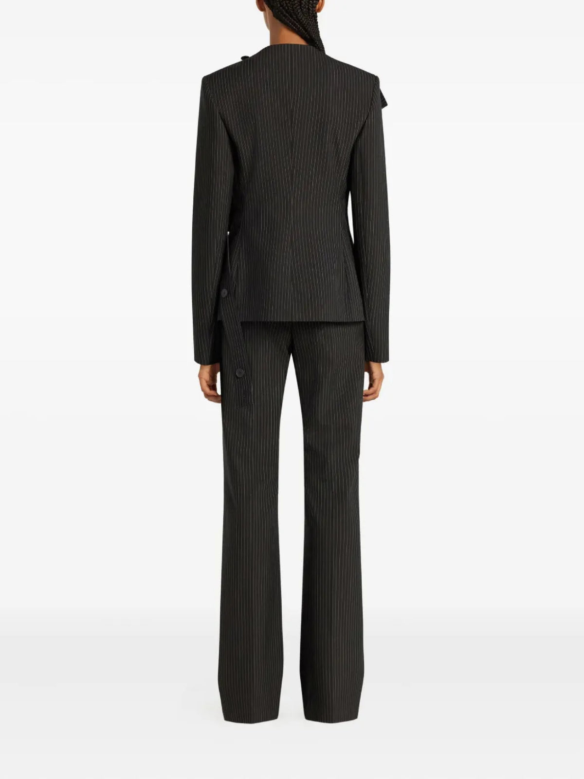 PRIX MARQUE : 450 / VESTE RAYÉE À BOUCLE