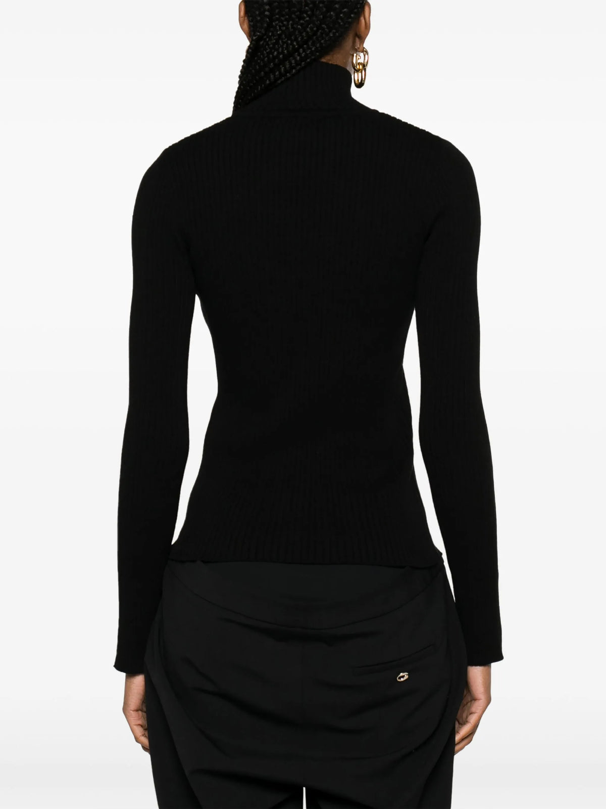 PRIX MARQUE : 140 / CIRCLE MOCKNECK RIB KNIT