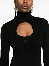PRIX MARQUE : 140 / CIRCLE MOCKNECK RIB KNIT