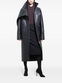 PRIX MARQUE : 1200 / MANTEAU OVERSIZE EN CUIR-S