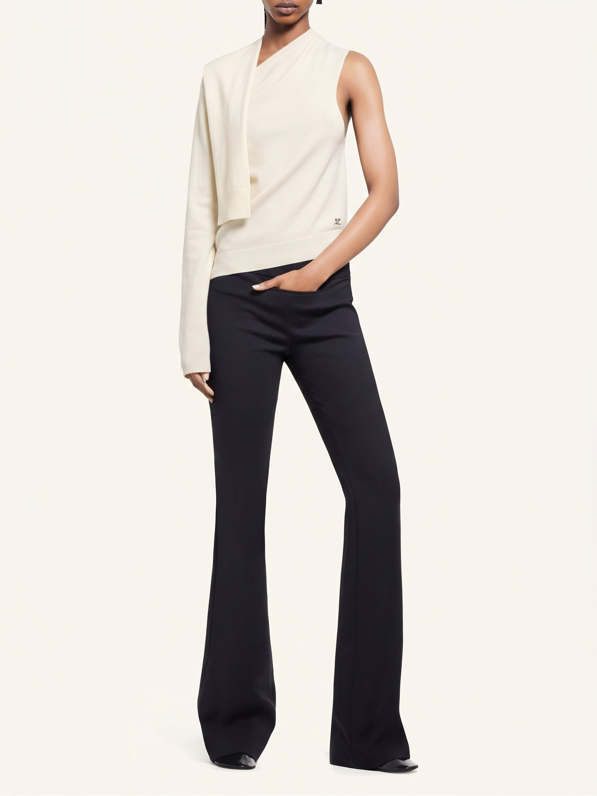 Pull off-shoulder en laine - Natural