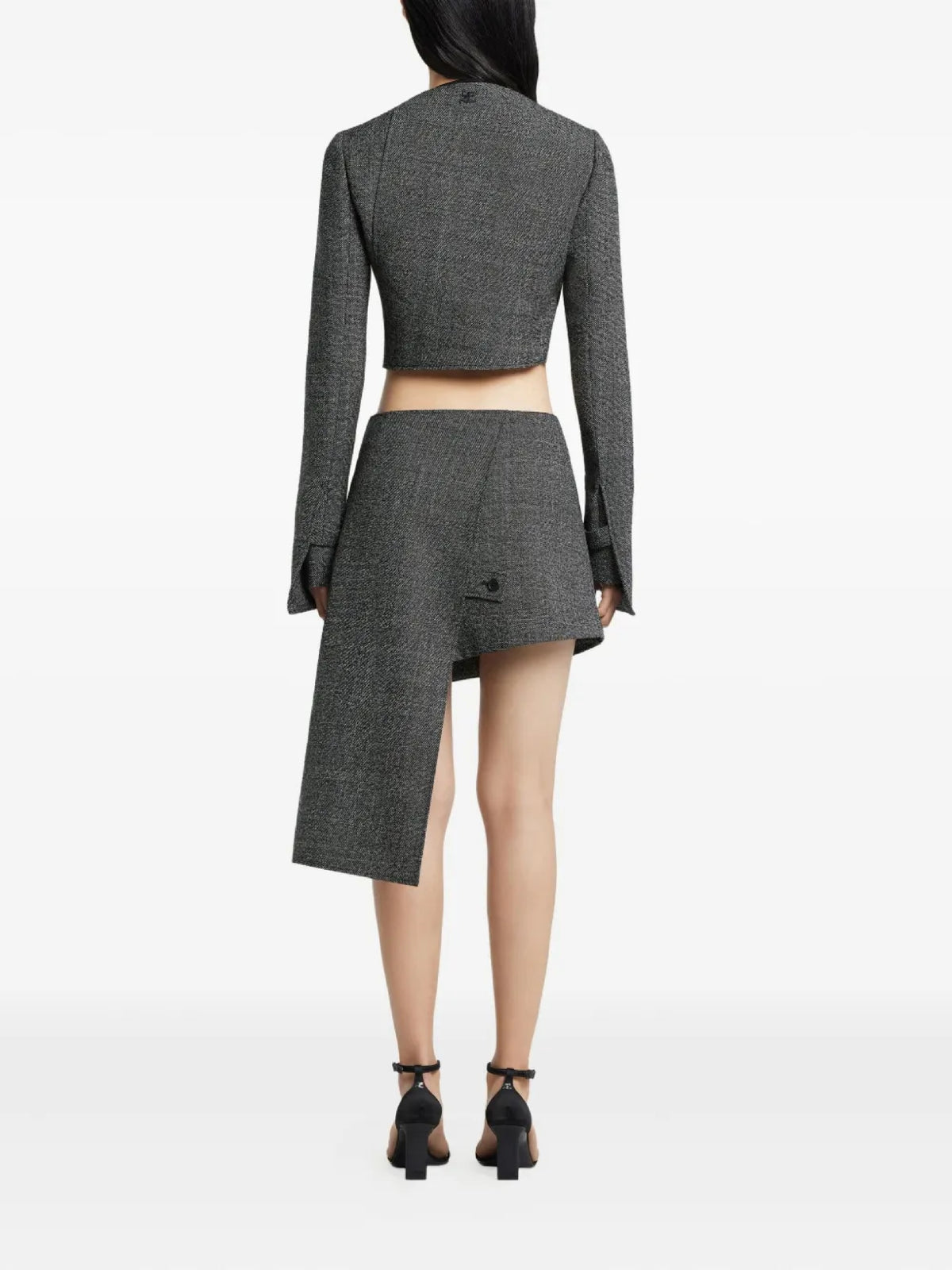 PRIX MARQUE : 150 / MINI JUPE OBLIQUE CAVIAR