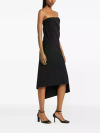 PRIX MARQUE : 370 / ROBE BUSTIER DRAPÉE EN CRÊPE