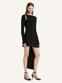 PRIX MARQUE : 250 / ROBE FOLD BOUTONNÉE EN MAILLE