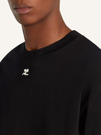 T-shirt contrasté Signature - Black & Heritage White
