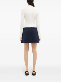 PRIX MARQUE : 190 / MINI JUPE 2 POCHES EN TWILL