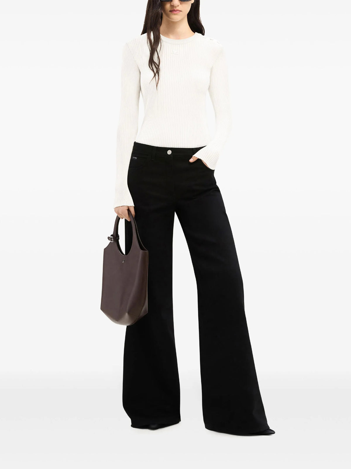 PRIX MARQUE : 140 / SHOULDER SNAPS RIB KNIT