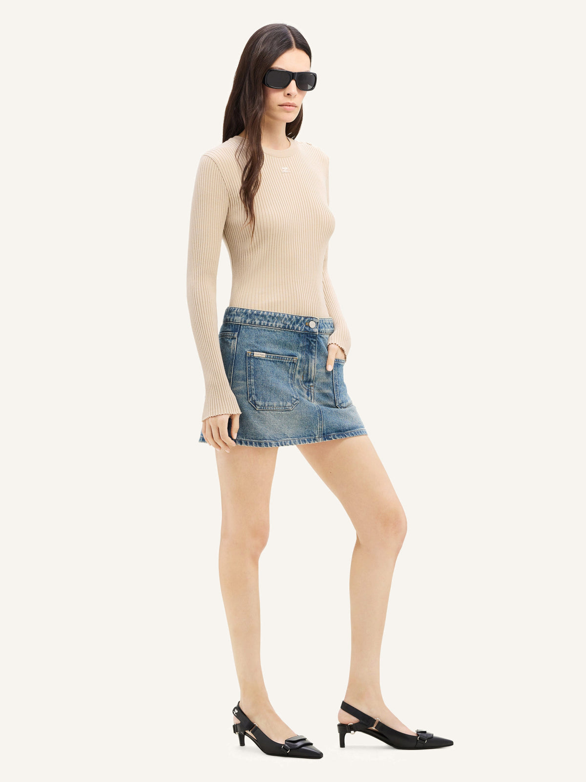 PRIX MARQUE : 140 / SHOULDER SNAPS RIB KNIT