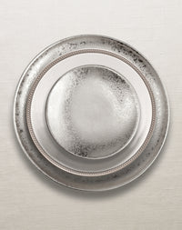 Assiette de présentation Alchimie en porcelaine - Platine