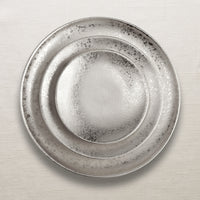 Assiette de présentation Alchimie en porcelaine - Platine