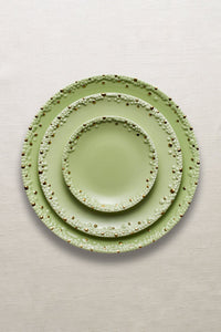 Assiette creuse Haas Mojave en porcelaine - Vert & Or