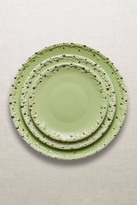 Haas Mojave gold and porcelain dinner plate - Green