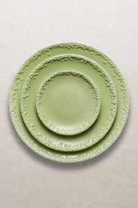 Assiette plate Mojave Haas Brothers en porcelaine - Vert