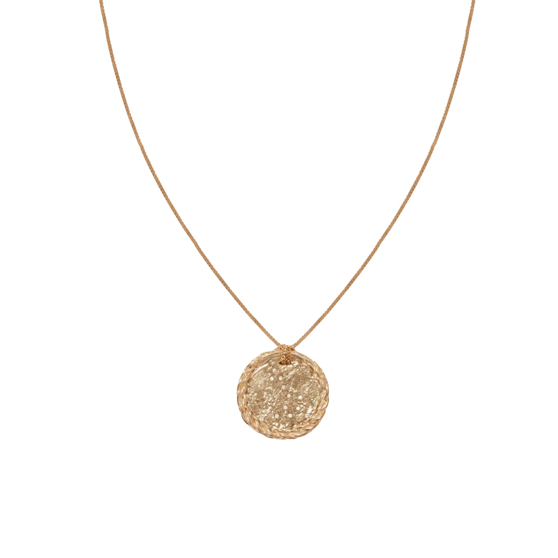 Noa necklace in yellow gold set with diamonds - Diamonds