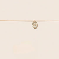 Collier Orso en or jaune avec diamant - Aigue Marine