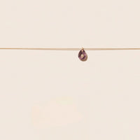 Collier Orso en or jaune avec diamant - Purple Amethyst