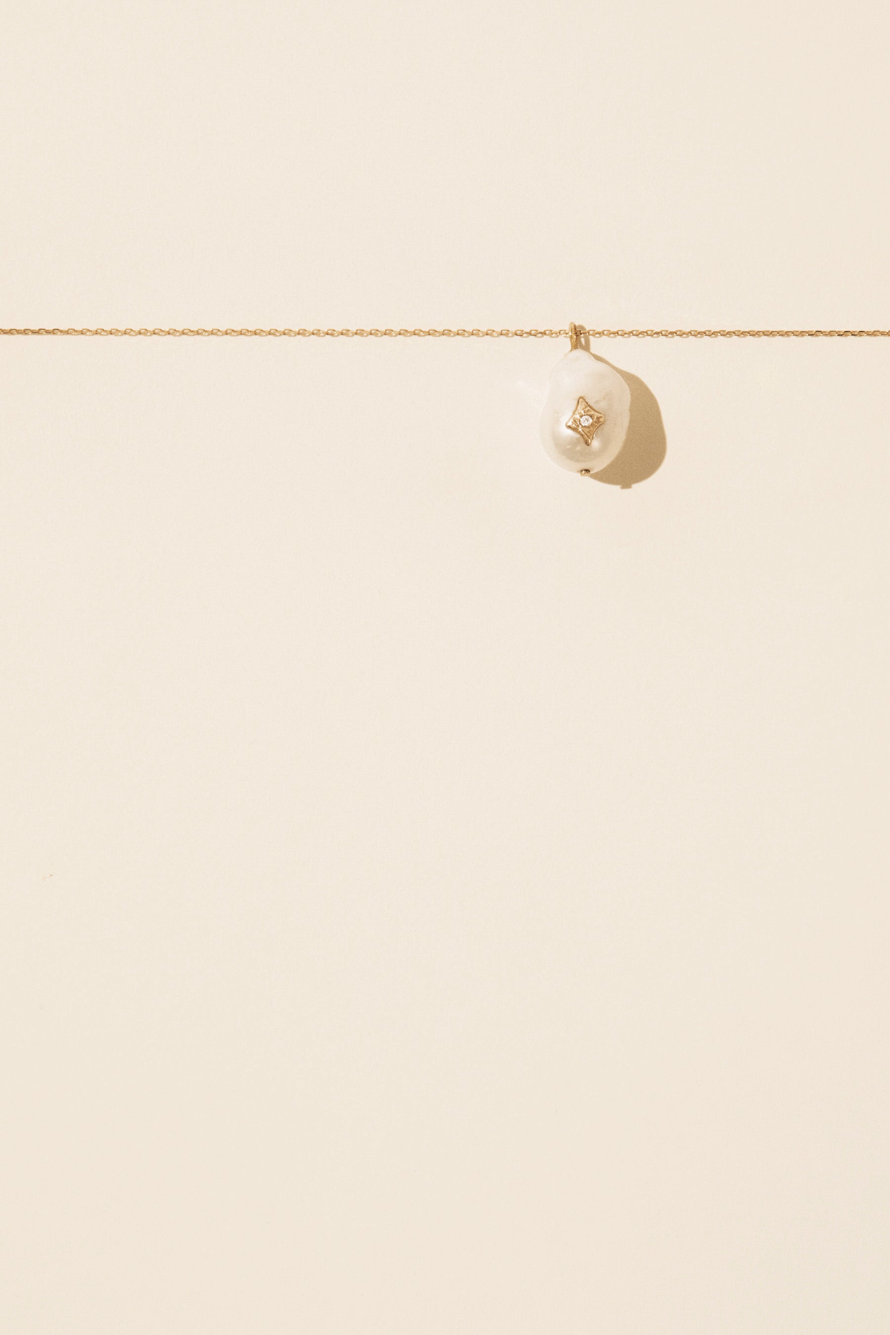 Collier Charlie en or jaune et or rose avec diamant - Diamant & Perle