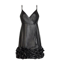 Robe Consuela en similicuir - Black