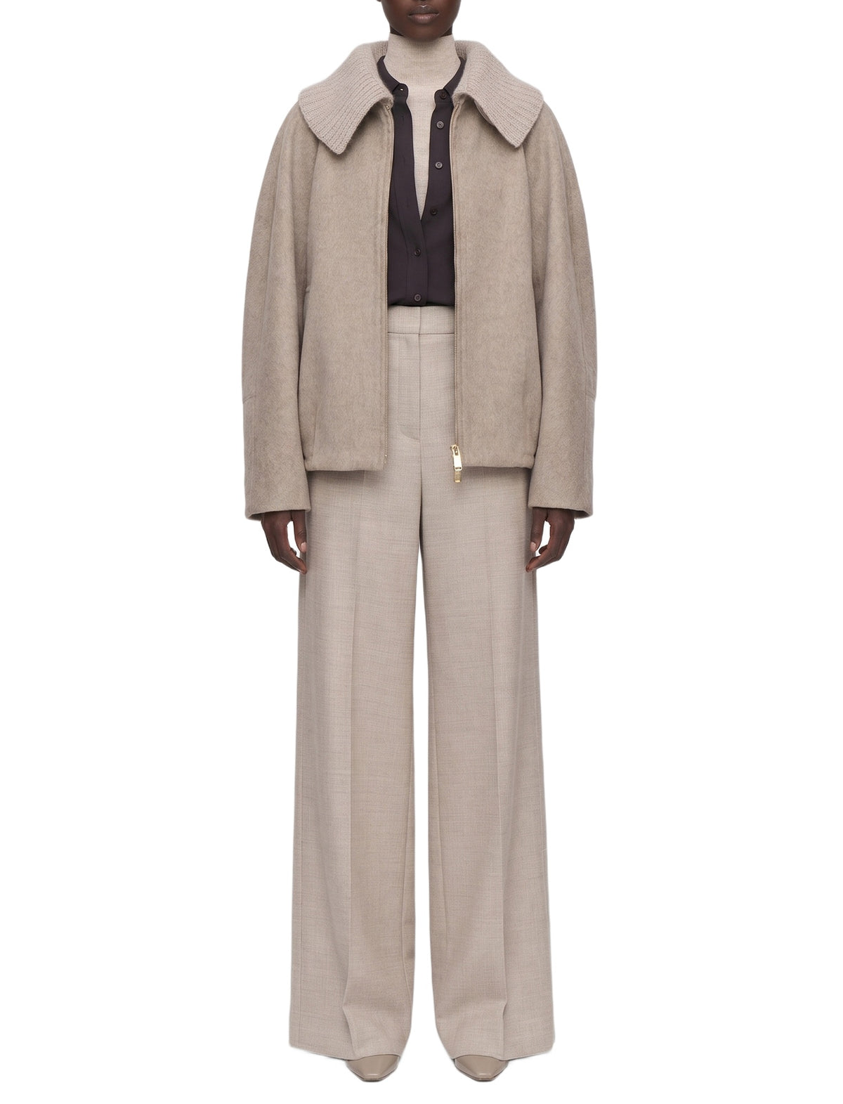 Cooksey wool and cashmere jacket - Powder Melange
