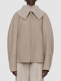 Veste Cooksey en laine et cachemire - Powder Melange