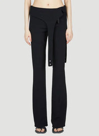 6pcs RELIQUAT 450€ / Pantalon diving en crêpe - Black