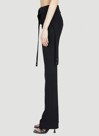 6pcs RELIQUAT 450€ / Pantalon diving en crêpe - Black