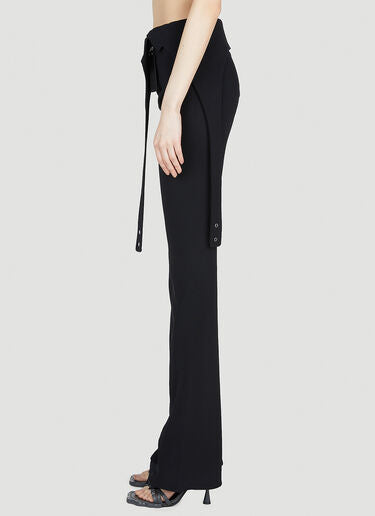 6pcs RELIQUAT 450€ / Pantalon diving en crêpe - Black