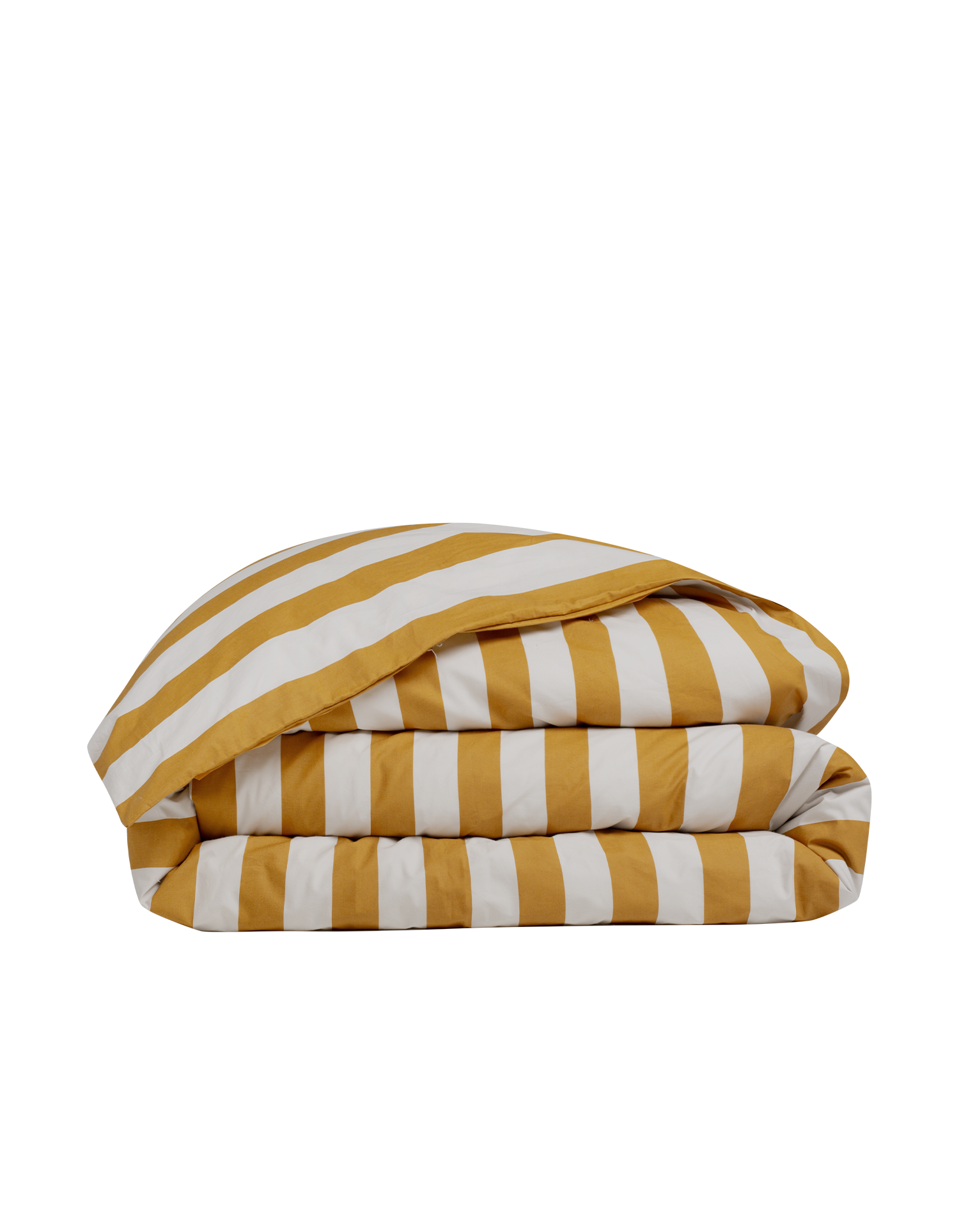 Housse de couette en percale de coton - Ocre