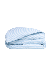 Housse de couette en satin de coton - Bleu