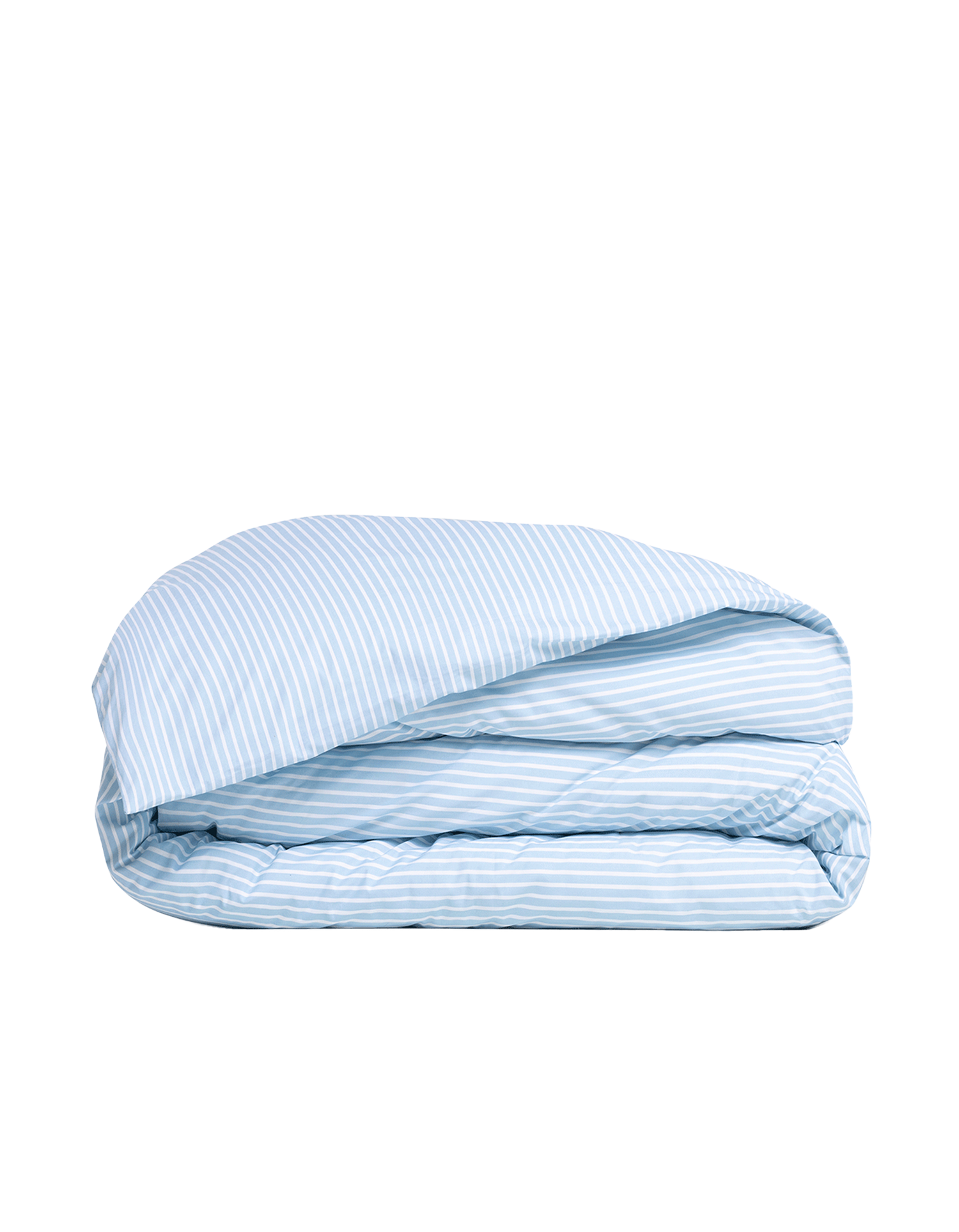 Housse de couette en satin de coton - Bleu