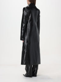18pcs RELIQUAT 690€ / Manteau long héritage en vinyle - Black