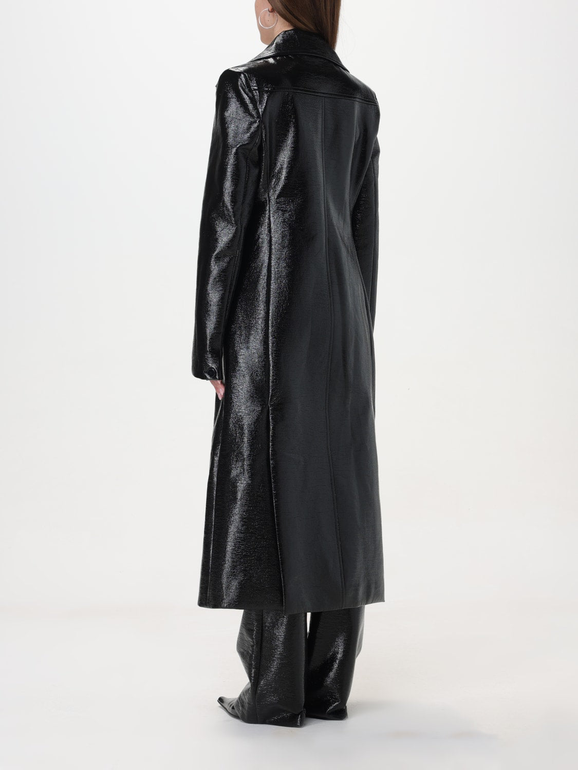 18pcs RELIQUAT 690€ / Manteau long héritage en vinyle - Black