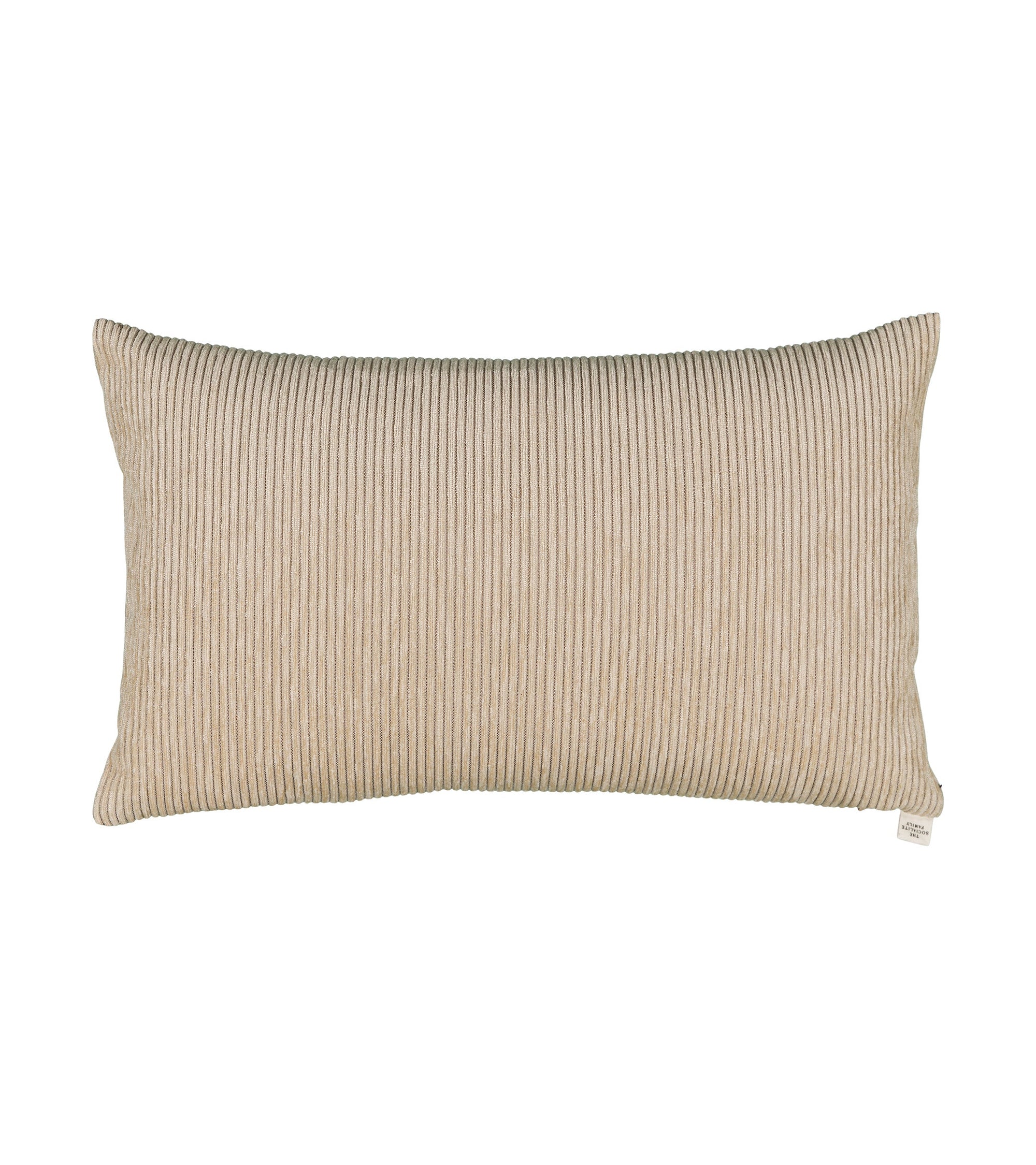Coussin Carino en velours côtelé - Beige