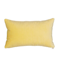 Coussin Carino en velours côtelé - Jaune