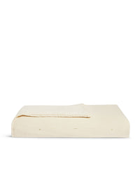 Quilted bedspread in washed cotton satin - Cream