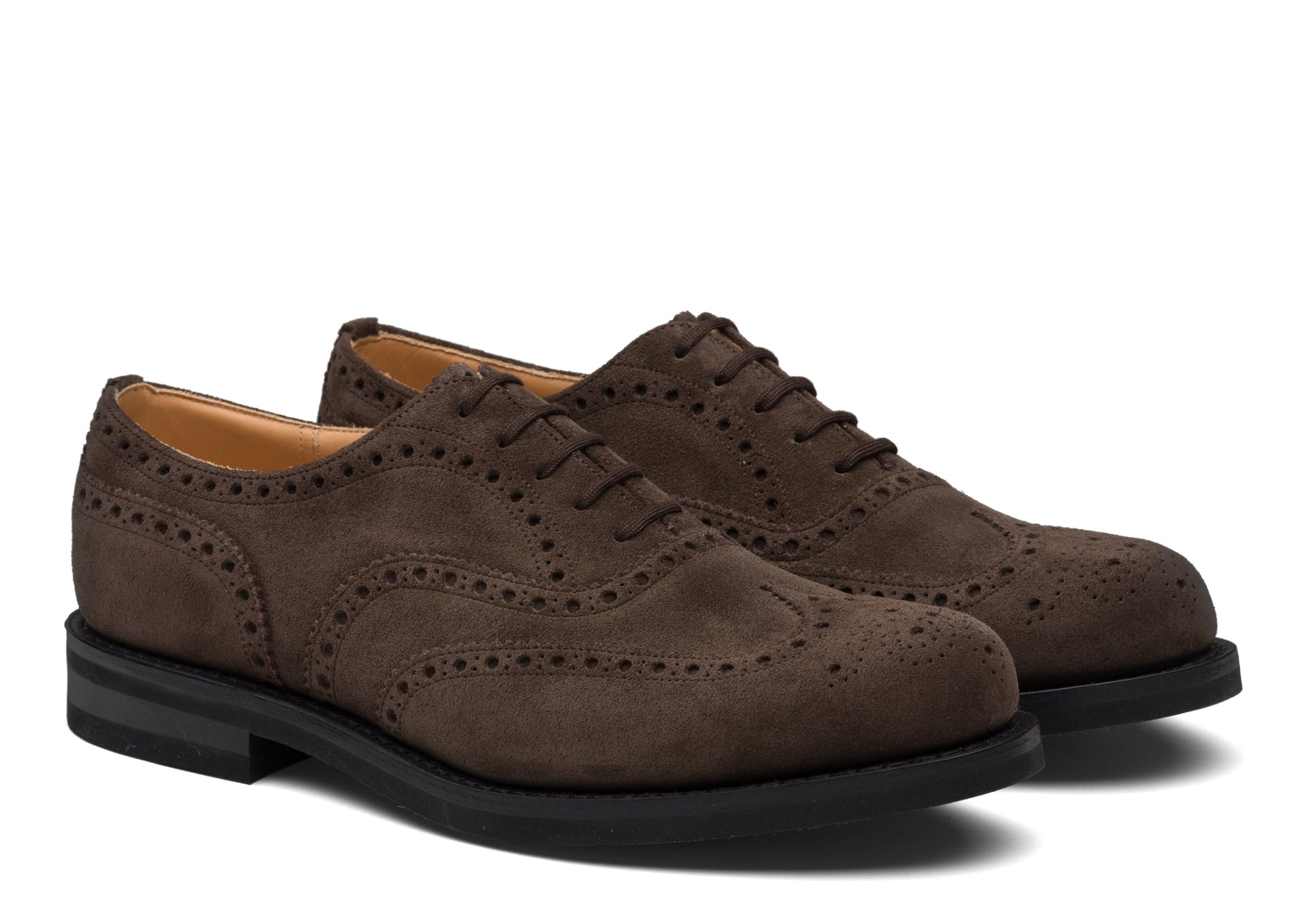 Richelieus Oxford Thickwood - Marron Velours