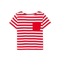 T-Shirt Tourbillon - Blanc & Rouge