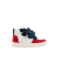 Barthelema Bis leather trainers - Blue & Red