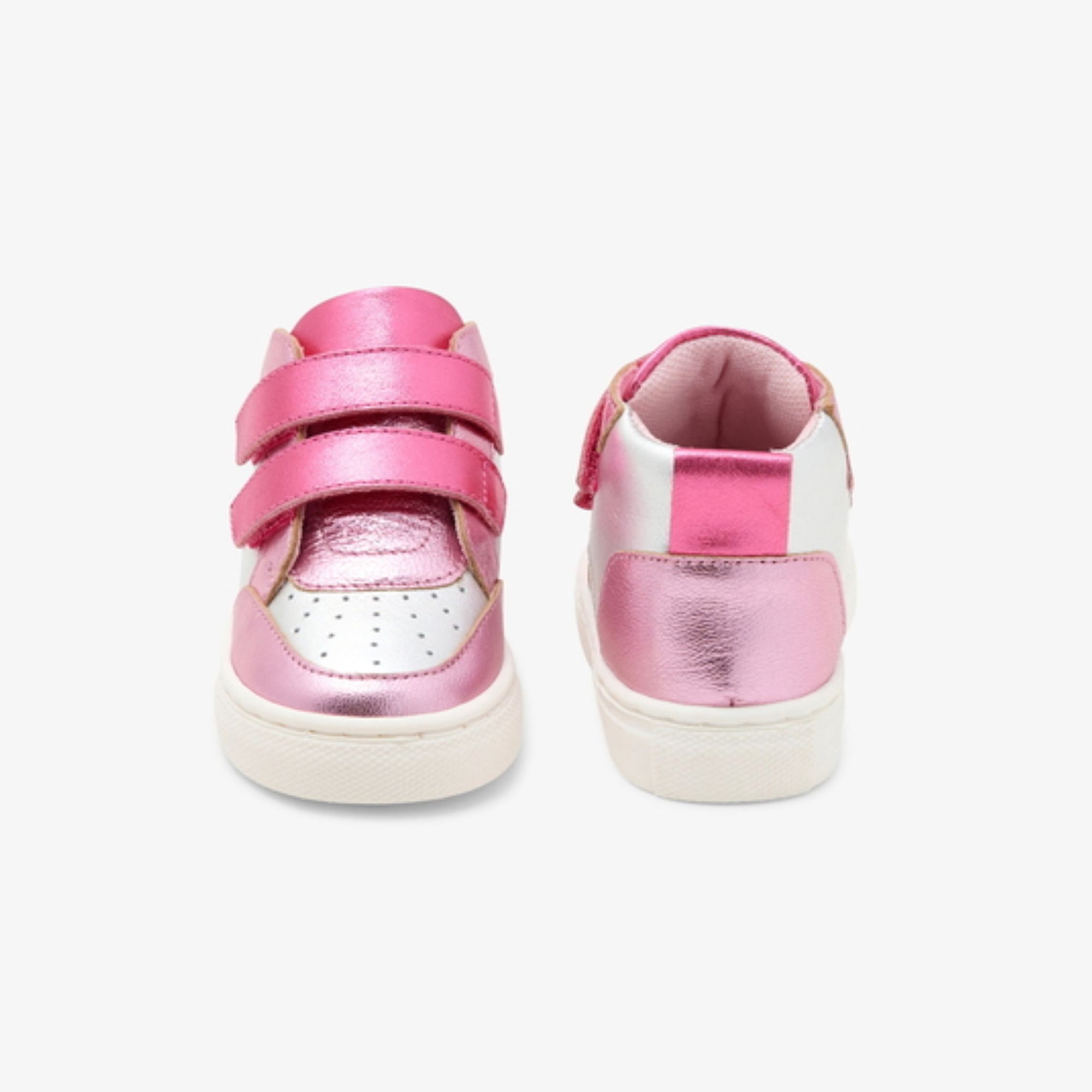 Baskets Barthelema Bis en cuir - Rose & Multicore