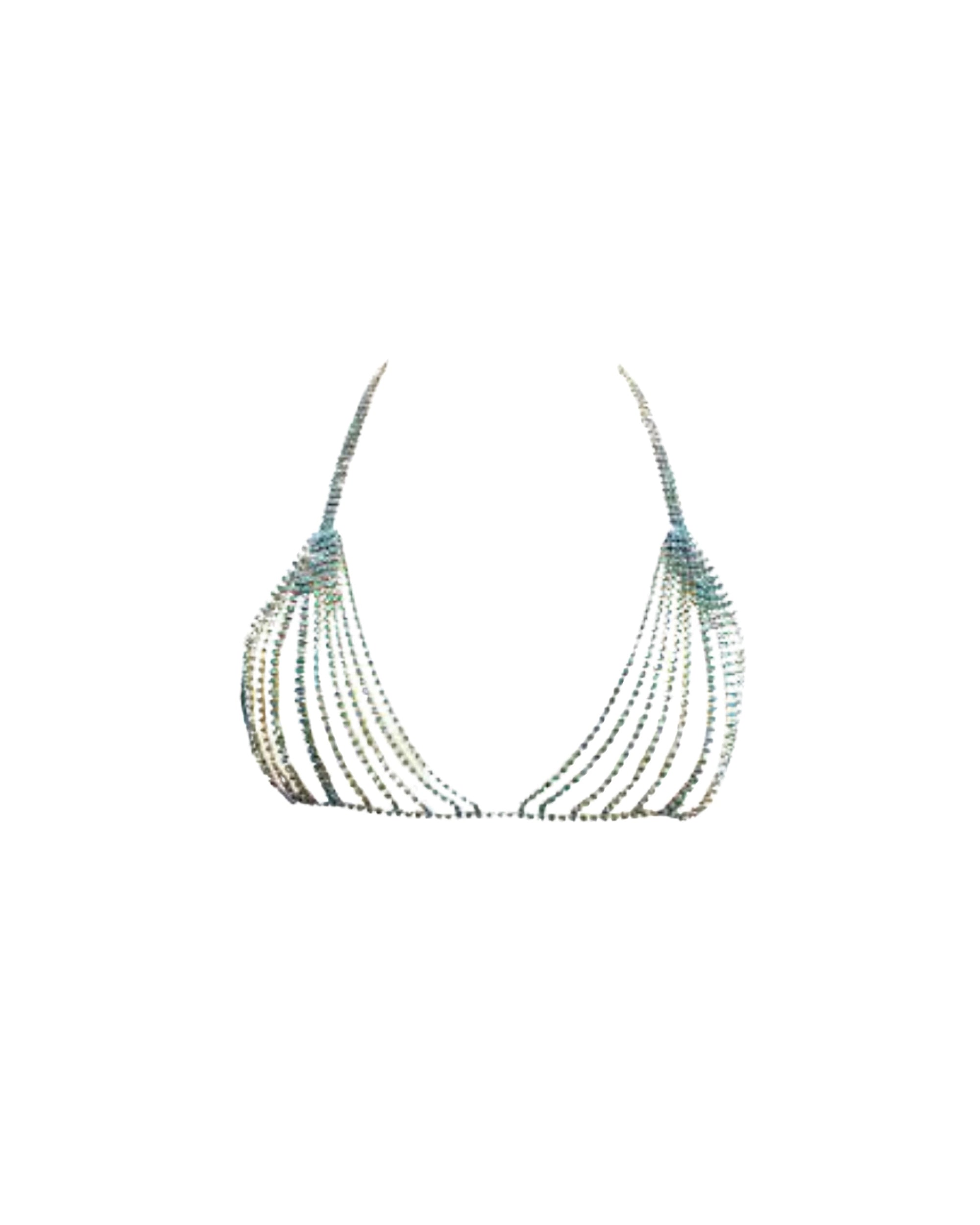 Top à ornements - Crystal & Aqua