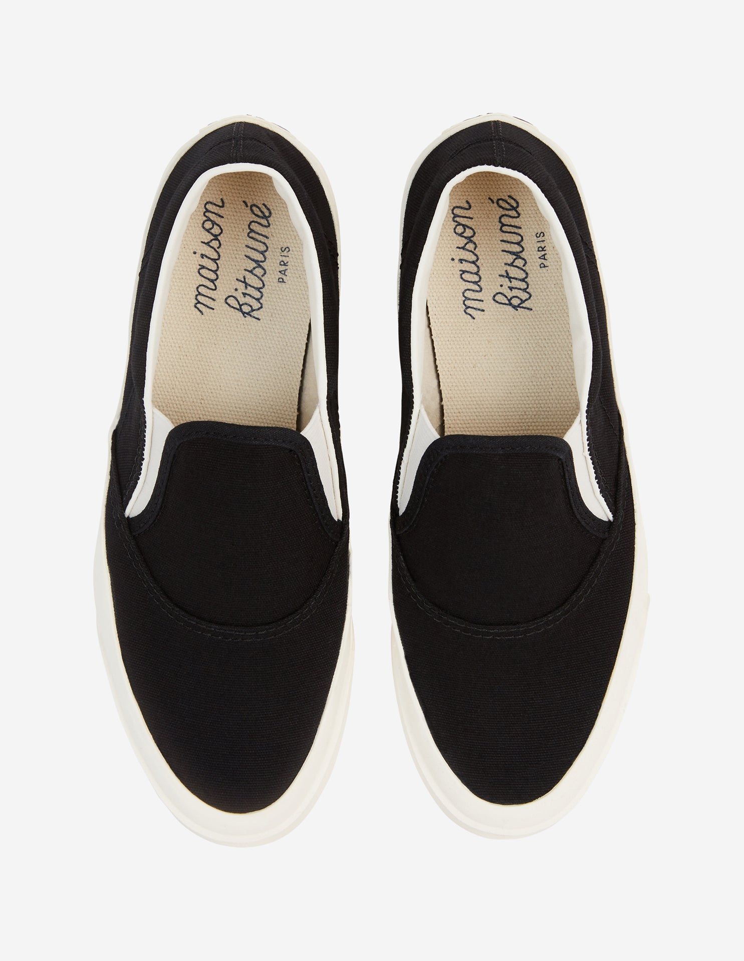 Low lace-up sneakers - Black