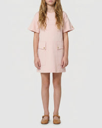 Cotton dress with snaps and cut-outs - Bois de Rose