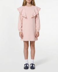Robe à volants en coton - Bois de Rose