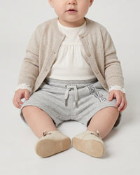 Short en molleton - Gris Chiné
