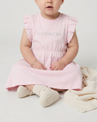 Cotton jersey dress - Marshmallow