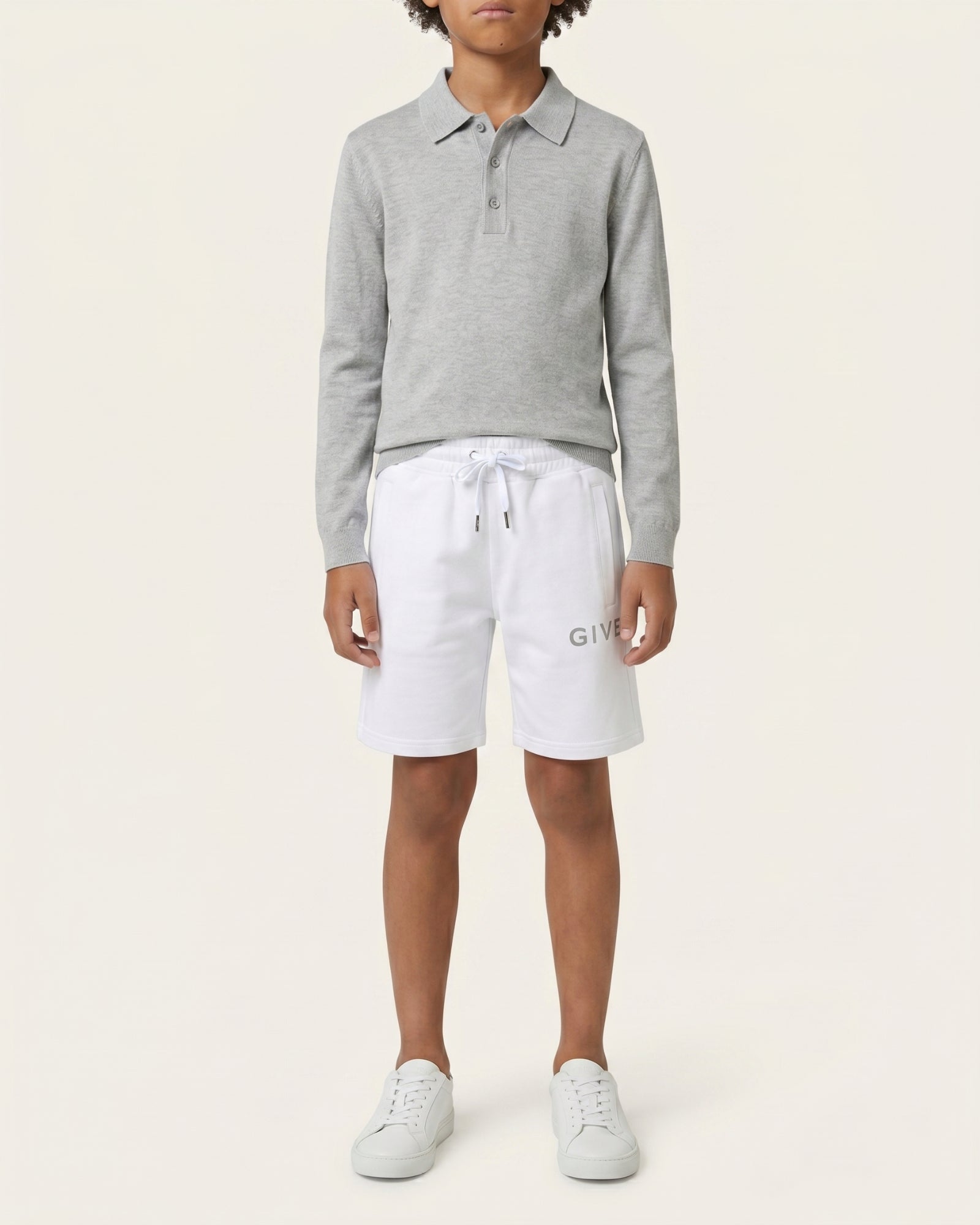Fleece shorts - White
