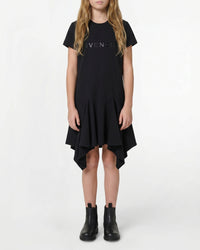 Robe avec impression en coton - Black