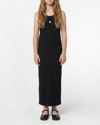 Robe à broderies en coton - Black