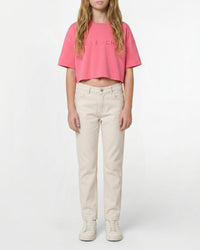 T-shirt with cotton print - Rose Sorbet